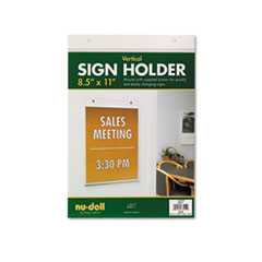 Acrylic Sign Holder, Vertical, 8 1/2 x 11, Clear