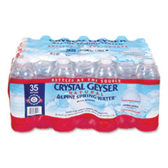 Natural Alpine Spring Water, 16.9 oz Bottle, 35/Carton