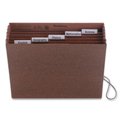 Six-Pocket Subject File w/ Insertable Tabs, 5.25