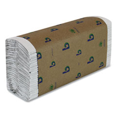 Boardwalk Green C-Fold Towels, 1-Ply, 10.13 x 12.75, Natural White, 150/Pack, 16 Packs/Carton