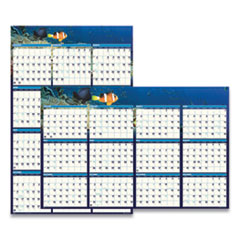 Recycled Earthscapes Sea Life Scenes Reversible Wall Calendar, 24 x 37, 2022