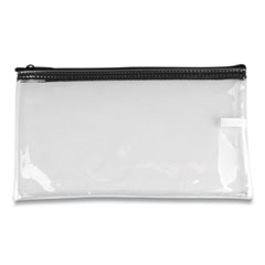 Multipurpose Zipper Bags, Vinyl, 11 x 6, Clear