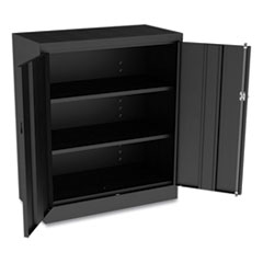 Economy Assembled Storage Cabinet, 36w x 18d x 42h, Black