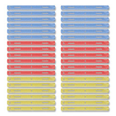 Plastic Ruler, Standard/Metric, 12" (30 cm) Long, Assorted Translucent Colors