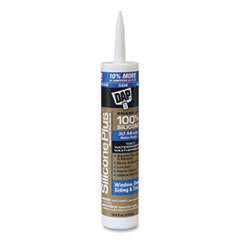 SILICONE PLUS Premium Window, Door and Siding 100 Percent Silicone Sealant, 10.8 oz Capsule/Cartridge, Clear