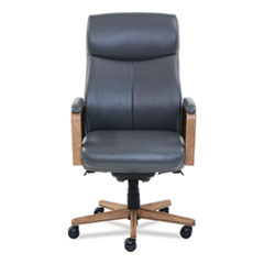 Landon Executive Chair, Gray Seat/Back, Brown Base