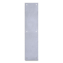 Door Push Plate, 3.5 x 15, Satin Stainless Steel