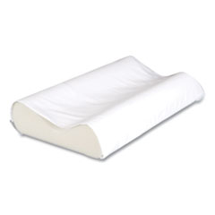 Basic Support Foam Cervical Pillow, Standard, 22 x 4.63 x 14, White