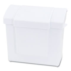 All-In-One Waste Receptacle, Plastic, White