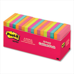 Original Pads in Poptimistic Colors, Cabinet Pack, 3 x 3, 100 Sheets/Pad, 18 Pads/Pack