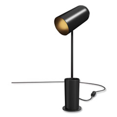 Essentials LED Desk Lamp and Storage Cup, 6.1 x 3.5 x 16.9, Black