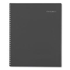 DayMinder Academic Weekly/Monthly Planners, 11 x 8, Charcoal, 2021-2022
