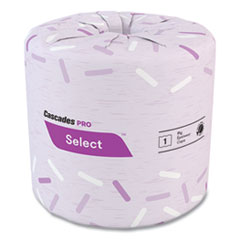 Select Standard Bath Tissue, 1-Ply, White, 1,210/Roll, 80 Rolls/Carton