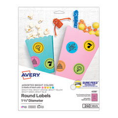 Printable Color Labels with Sure Feed and Easy Peel, 1.66
