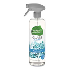 Natural Glass and Surface Cleaner, Free and Clear/Unscented, 23 oz Trigger Spray Bottle