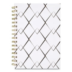 Mackenzie Weekly/Monthly Planner, 8.5 x 5.5, Black/White Geo, 2022