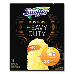 Heavy Duty Dusters Refill, Dust Lock Fiber, 2" x 6", Yellow, 33/Carton