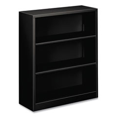 HON Brigade Steel Bookcase | 3 Shelves | 34-1/2"W | Black Finish