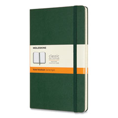 Classic Collection Hard Cover Notebook, 1 Subject, Narrow Rule, Myrtle Green Cover, 8.25 x 5, 240 Sheets