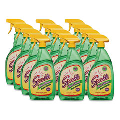 Green Formula Glass Cleaner, 33.8 oz Bottle, 12/Carton