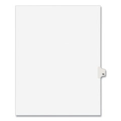 Preprinted Legal Exhibit Side Tab Index Dividers, Avery Style, 10-Tab, 16, 11 x 8.5, White, 25/Pack, (1016)