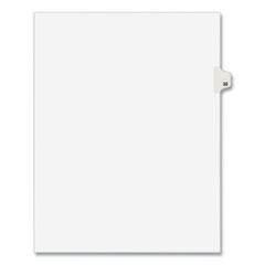 Preprinted Legal Exhibit Side Tab Index Dividers, Avery Style, 10-Tab, 32, 11 x 8.5, White, 25/Pack, (1032)