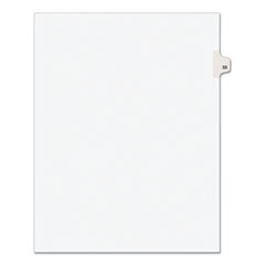 Preprinted Legal Exhibit Side Tab Index Dividers, Avery Style, 10-Tab, 55, 11 x 8.5, White, 25/Pack, (1055)