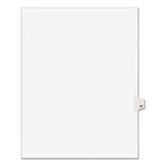 Preprinted Legal Exhibit Side Tab Index Dividers, Avery Style, 10-Tab, 67, 11 x 8.5, White, 25/Pack, (1067)