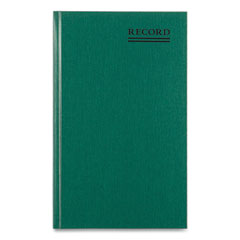 Emerald Series Account Book, Green Cover, 12.25 x 7.25 Sheets, 300 Sheets/Book