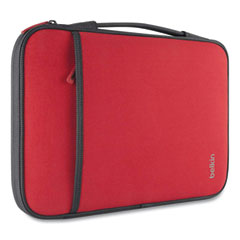 Laptop Sleeve, Fits Devices Up to 11", Neoprene, 12 x 8, Red