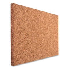 iDesign Frameless Cork Bulletin Board, 46 x 36, Tan Surface