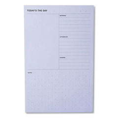 Daily Planner Pad, 4.9 x 7.7, Blue, 100-Sheet