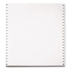 Blank Continuous Paper, 1-Part, 20 lb Bond Weight, 9.5 x 5.5, White, 5,400/Carton