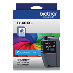 LC401XLCS High-Yield Ink, 500 Page-Yield, Cyan