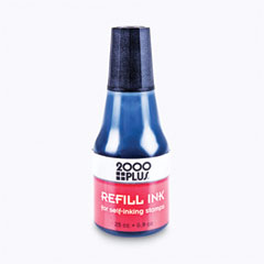 Self-Inking Refill Ink, Black, 0.9 oz. Bottle