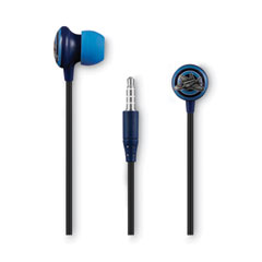 Smiling-Jet Series KiDS Stereo Earbuds, Animated Fighter-Jet Theme, Gray/Blue/Black