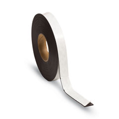 Dry Erase Magnetic Tape Roll, 1" x 50 ft, White