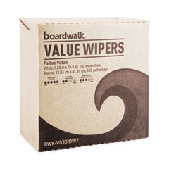 DRC Wipers, 9.33 x 16.5, White, 100 Dispenser Packs, 9 Dispenser Packs/Carton