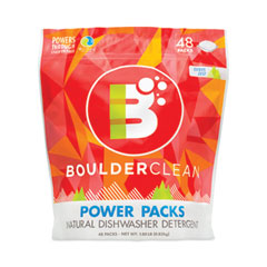 Dishwasher Detergent Power Packs, Citrus Zest, 48 Tab Pouch, 6/Carton