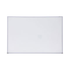 Melamine Dry Erase Board with Aluminum Frame, 36 x 24, White Surface, Anodized Aluminum Frame