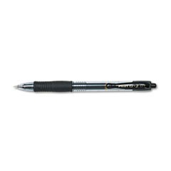 G2 Premium Gel Pen, Retractable, Fine 0.7 mm, Black Ink, Smoke/Black Barrel, 2/Pack