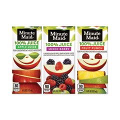 100% Juice Box Variety Pack, 6 oz Pouch, 40/Carton, Delivered in 1-4 Business Days