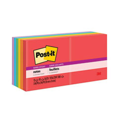 Pads in Playful Primary Collection Colors, 3" x 3", 90 Sheets/Pad, 12 Pads/Pack