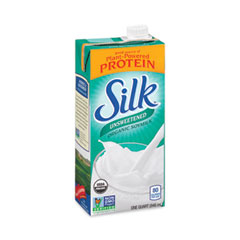 Organic Soy Milk, Unsweetened Original, 32 oz Carton, 3/Carton, Ships in 1-3 Business Days