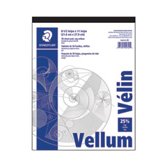 Vellum Tracing Paper, 8.5 x 11, White, 50/Pad