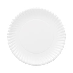 Original Heavyweights Paper Plates, 9" dia, White, 120/Pack, 8 Packs/Carton