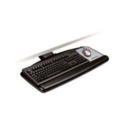 Sit/Stand Easy Adjust Keyboard Tray, Standard Platform, 25.5w x 12d, Black