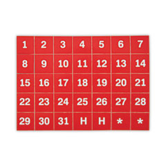 MAGNETS,DATE 1-31,35PK,WH