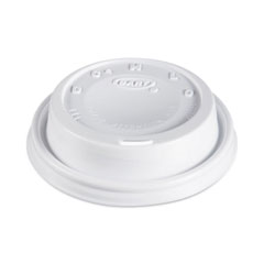 Cappuccino Dome Sipper Lids, Fits 8 oz to 10 oz Cups, White, 1,000/Carton