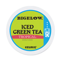 Tropical Iced Green Tea, K-Cup, 0.10 oz, 22/Box